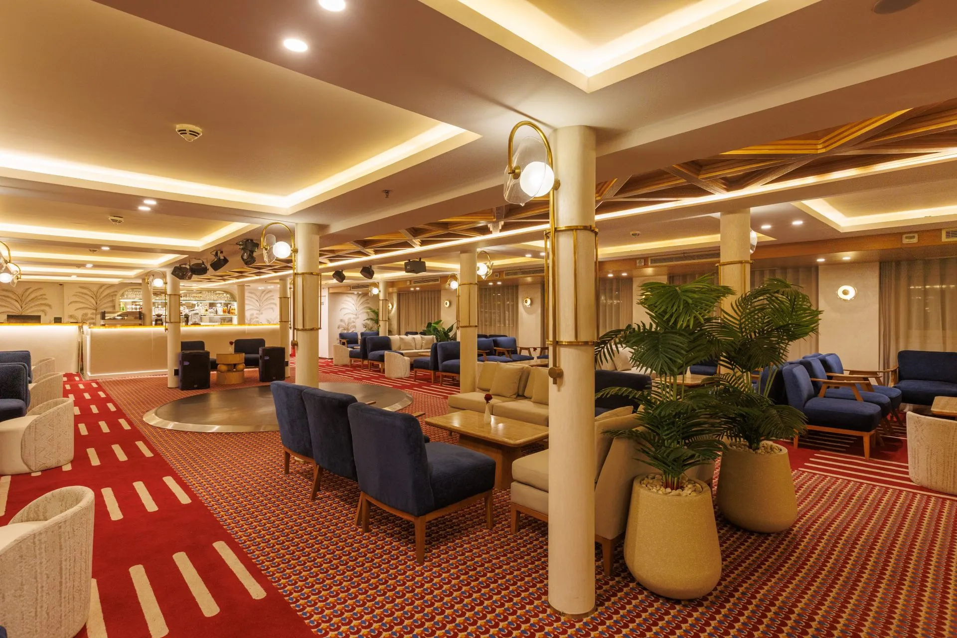 Lounge aboard the Esmeralda Nile Cruise Nile cruise